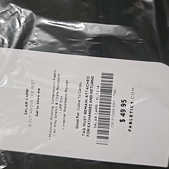 Fabletics Salar Capri Black XL - Picture 2 of 4